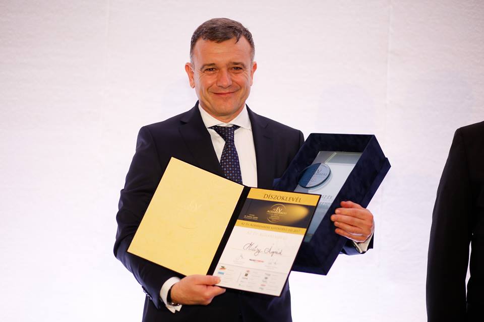 Mutsy Árpád Az Év Agrárembere és a Kertészet kategória győztese