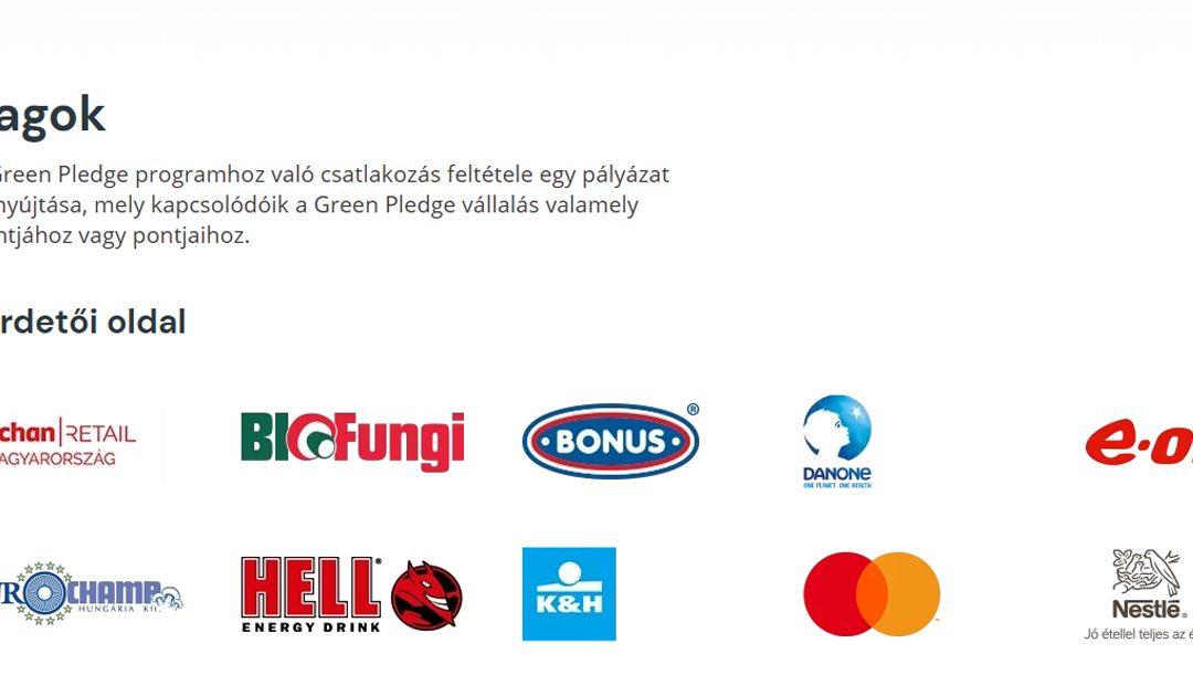 GreenPledge tagok lettünk